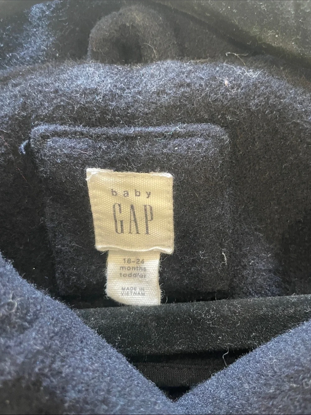 GAP Kids 18-24 month toddler Navy Double-Breasted Pea Coat